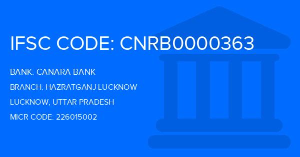 Canara Bank Hazratganj Lucknow Branch IFSC Code
