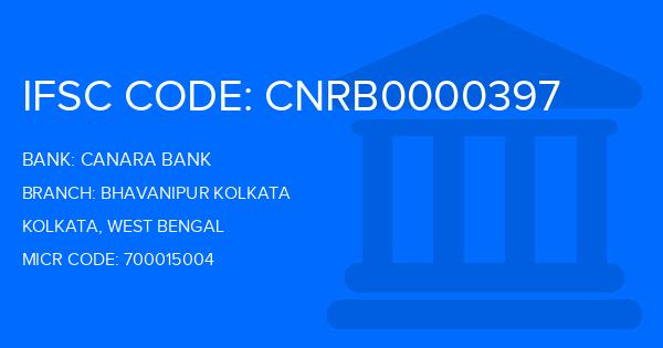 Canara Bank Bhavanipur Kolkata Branch IFSC Code