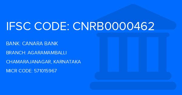 Canara Bank Agaramamballi Branch IFSC Code
