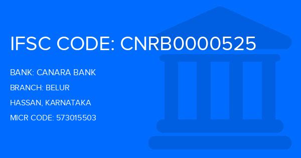 Canara Bank Belur Branch IFSC Code