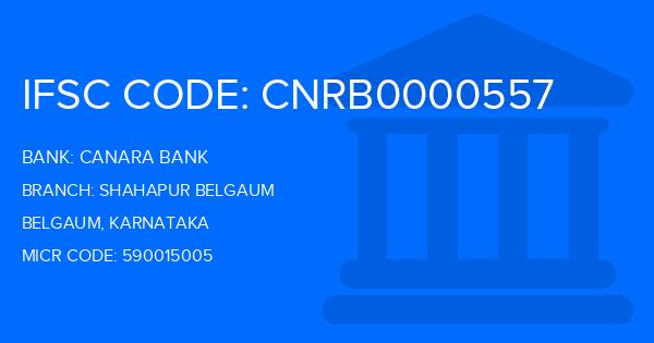 Canara Bank Shahapur Belgaum Branch IFSC Code