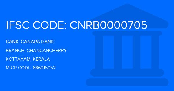 Canara Bank Changancherry Branch IFSC Code