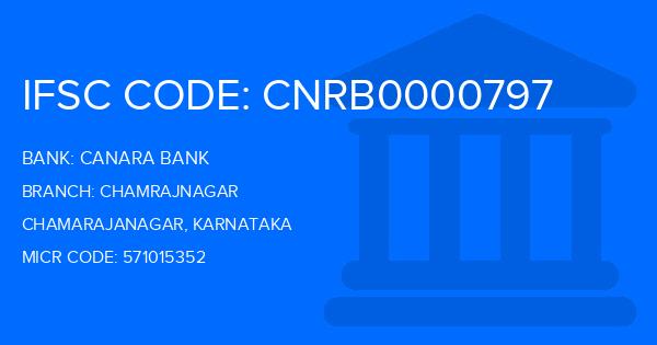 Canara Bank Chamrajnagar Branch IFSC Code