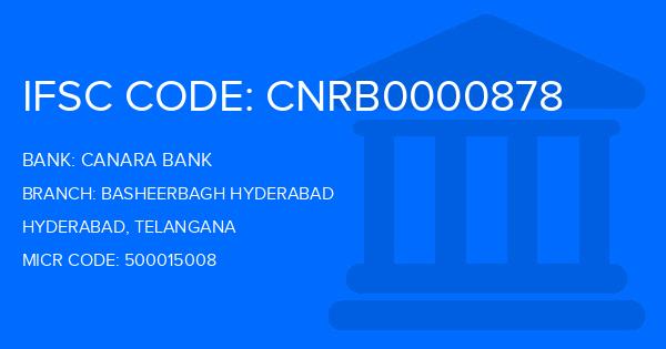 Canara Bank Basheerbagh Hyderabad Branch IFSC Code