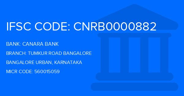 Canara Bank Tumkur Road Bangalore Branch IFSC Code