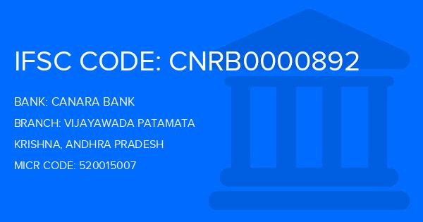 Canara Bank Vijayawada Patamata Branch IFSC Code