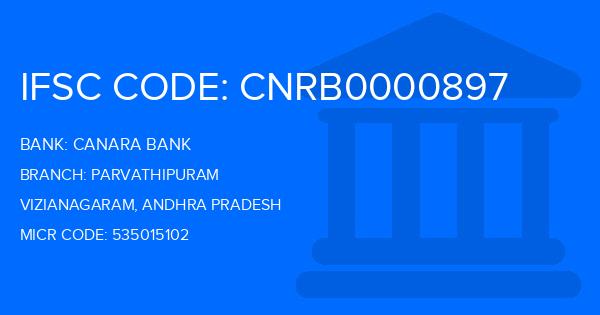 Canara Bank Parvathipuram Branch IFSC Code