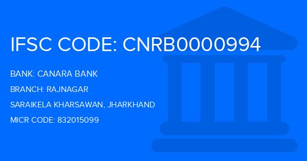 Canara Bank Rajnagar Branch IFSC Code