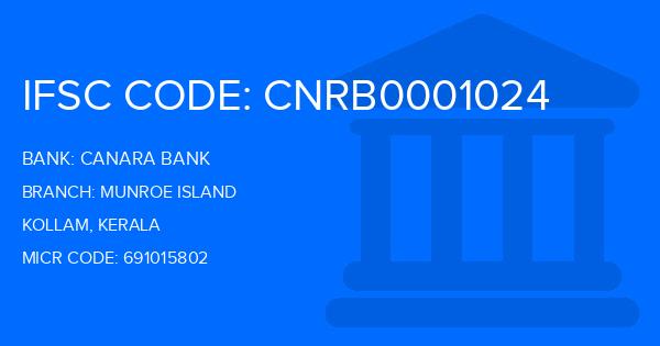 Canara Bank Munroe Island Branch IFSC Code