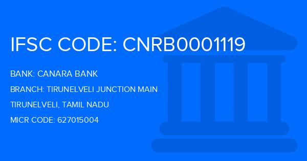 Canara Bank Tirunelveli Junction Main Branch IFSC Code