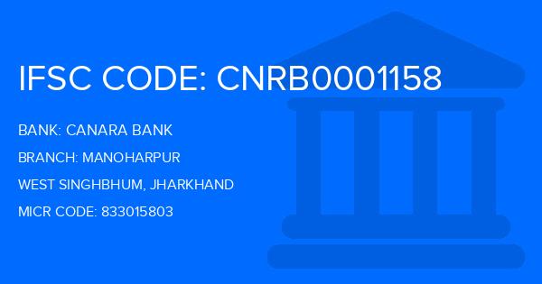Canara Bank Manoharpur Branch IFSC Code