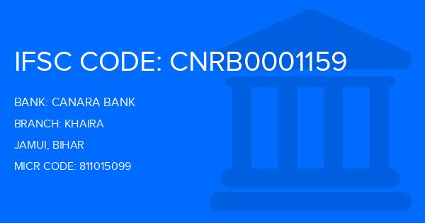 Canara Bank Khaira Branch IFSC Code