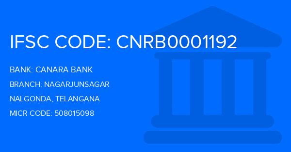 Canara Bank Nagarjunsagar Branch IFSC Code