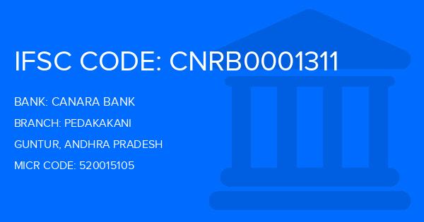 Canara Bank Pedakakani Branch IFSC Code