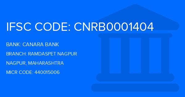 Canara Bank Ramdaspet Nagpur Branch IFSC Code