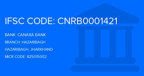 Canara Bank Hazaribagh Branch IFSC Code