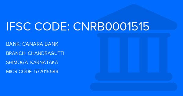 Canara Bank Chandragutti Branch IFSC Code