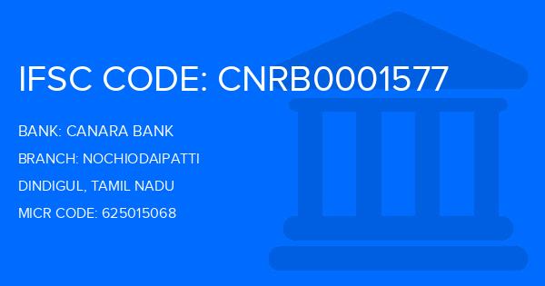 Canara Bank Nochiodaipatti Branch IFSC Code