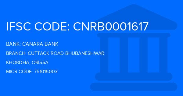 Canara Bank Cuttack Road Bhubaneshwar Branch IFSC Code