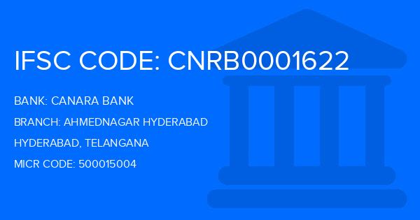 Canara Bank Ahmednagar Hyderabad Branch IFSC Code