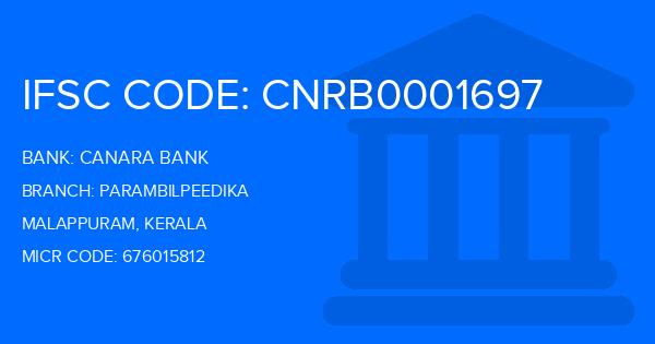 Canara Bank Parambilpeedika Branch IFSC Code