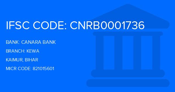 Canara Bank Kewa Branch IFSC Code