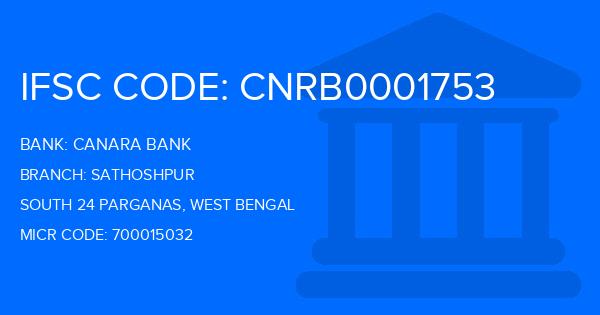 Canara Bank Sathoshpur Branch IFSC Code