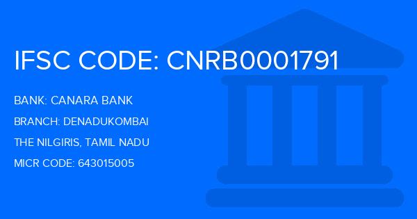 Canara Bank Denadukombai Branch IFSC Code