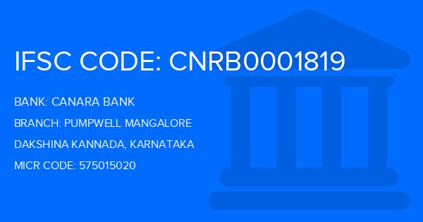 Canara Bank Pumpwell Mangalore Branch IFSC Code