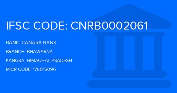 Canara Bank Bhawarna Branch IFSC Code