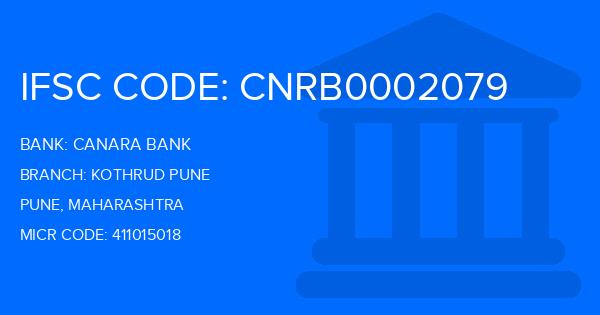 Canara Bank Kothrud Pune Branch IFSC Code