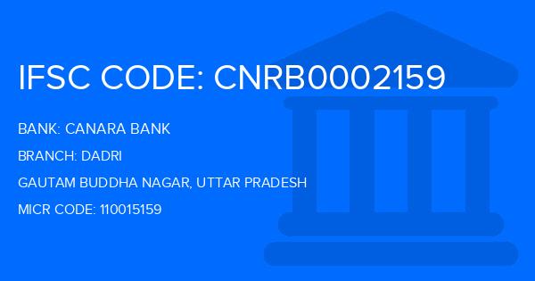 Canara Bank Dadri Branch IFSC Code