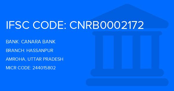 Canara Bank Hassanpur Branch IFSC Code