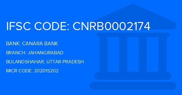 Canara Bank Jahangirabad Branch IFSC Code