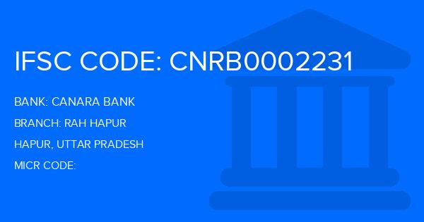 Canara Bank Rah Hapur Branch IFSC Code