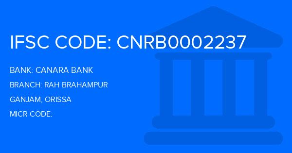 Canara Bank Rah Brahampur Branch IFSC Code