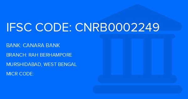 Canara Bank Rah Berhampore Branch IFSC Code