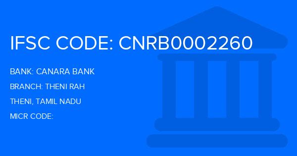Canara Bank Theni Rah Branch IFSC Code