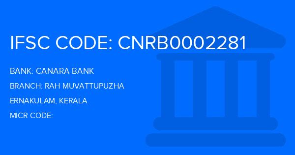 Canara Bank Rah Muvattupuzha Branch IFSC Code