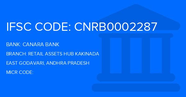 Canara Bank Retail Assets Hub Kakinada Branch IFSC Code