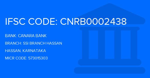 Canara Bank Ssi Branch Hassan Branch IFSC Code