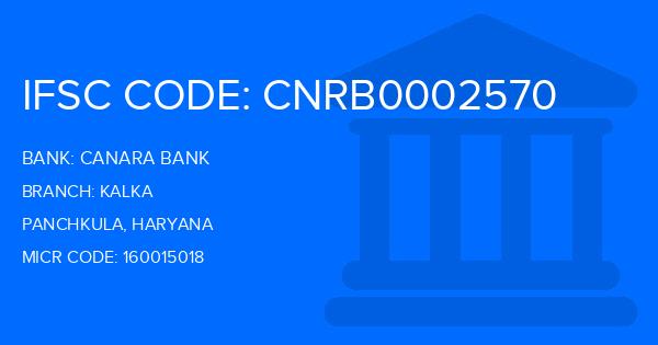Canara Bank Kalka Branch IFSC Code