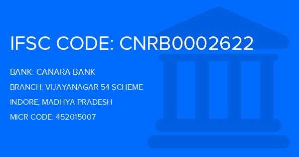 Canara Bank Vijayanagar 54 Scheme Branch IFSC Code