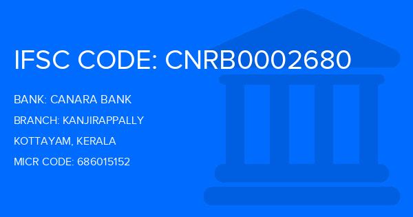 Canara Bank Kanjirappally Branch IFSC Code