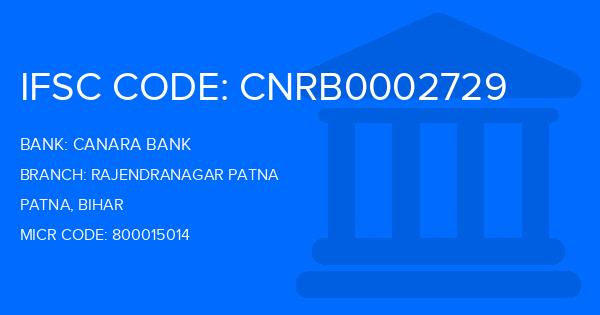 Canara Bank Rajendranagar Patna Branch IFSC Code