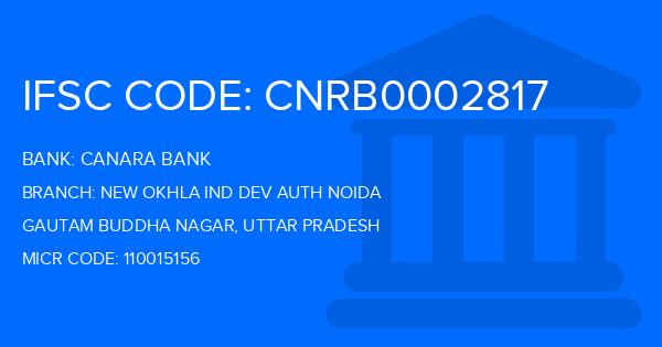 Canara Bank New Okhla Ind Dev Auth Noida Branch IFSC Code
