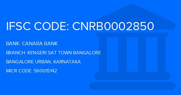 Canara Bank Kengeri Sat Town Bangalore Branch IFSC Code
