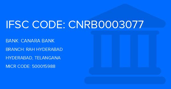 Canara Bank Rah Hyderabad Branch IFSC Code