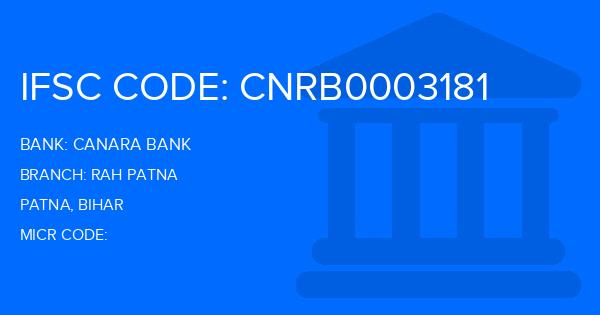 Canara Bank Rah Patna Branch IFSC Code