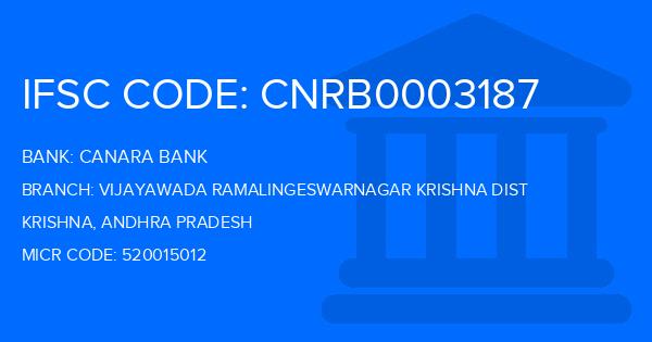Canara Bank Vijayawada Ramalingeswarnagar Krishna Dist Branch IFSC Code